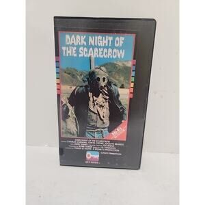 Dark Night of the Scarecrow VHS 1986 Key Video Horror Ex Rental Rare Working